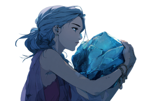 Anime Crystal Holder Vinyl Car Decal Sticker – Waterproof & UV-Resistant 2.986666666666667"