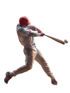 Baseball Player Swinging V3 Vinyl Car Decal Sticker – Waterproof & UV-Resistant 8.213333333333333"