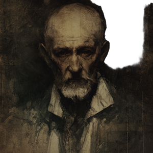 Elderly Sick Man V2 Vinyl Car Decal Sticker – Waterproof & UV-Resistant 3.4133333333333336"