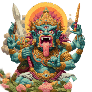 Wrathful Deity Justice Vinyl Car Decal Sticker – Waterproof & UV-Resistant 6.826666666666667"