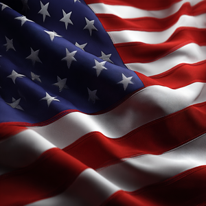 Fluttering American Flag Vinyl Car Decal Sticker – Waterproof & UV-Resistant 3.4133333333333336"