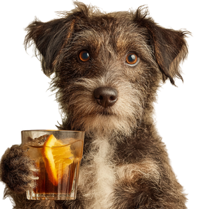 Humanoid Dog Bartender Vinyl Car Decal Sticker – Waterproof & UV-Resistant 6.826666666666667"