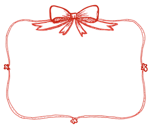 Ribbon Frame Bow Vinyl Car Decal Sticker – Waterproof & UV-Resistant 3.36"