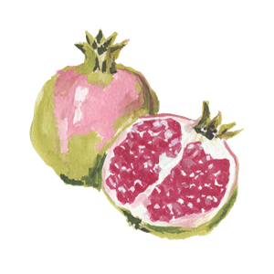 Pomegranate Fruit Vinyl Car Decal Sticker – Waterproof & UV-Resistant 6.826666666666667"