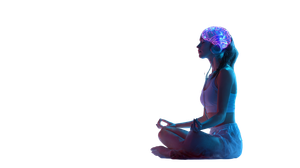 Meditating With Aura Vinyl Car Decal Sticker – Waterproof & UV-Resistant 5.4