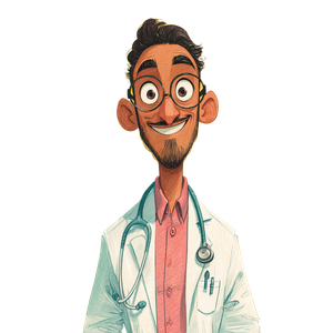 Smiling Indian Doctor V2 Vinyl Car Decal Sticker – Waterproof & UV-Resistant 3.4133333333333336"