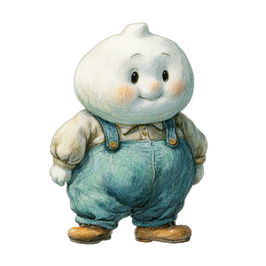 Plump Dumpling Character Vinyl Car Decal Sticker – Waterproof & UV-Resistant 6.826666666666667" Plump Dumpling Character Vinyl Car Decal Sticker – Waterproof & UV-Resistant 6.826666666666667"