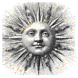 Sun Illustration Vinyl Car Decal Sticker – Waterproof & UV-Resistant 6.826666666666667"