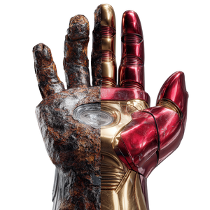 Futuristic Armored Glove Vinyl Car Decal Sticker – Waterproof & UV-Resistant 6.826666666666667"