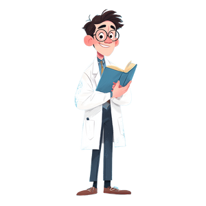 Doctor Holding Book Vinyl Car Decal Sticker – Waterproof & UV-Resistant 3.4133333333333336"