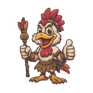 Hungry Happy Chicken Vinyl Car Decal Sticker – Waterproof & UV-Resistant 6.826666666666667"