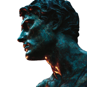 Glowing Marble Statue Vinyl Car Decal Sticker – Waterproof & UV-Resistant 6.826666666666667"