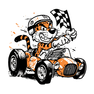 Angry Tiger Mascot V3 Vinyl Car Decal Sticker – Waterproof & UV-Resistant 3.4133333333333336"