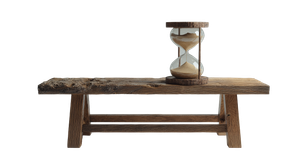 Wooden Sand Clock Vinyl Car Decal Sticker – Waterproof & UV-Resistant 5.4