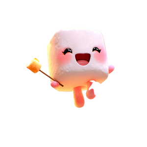 Chibi Marshmallow Fire Vinyl Car Decal Sticker – Waterproof & UV-Resistant 3.4133333333333336"
