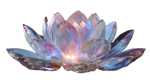 Glowing Crystal Lotus Vinyl Car Decal Sticker – Waterproof & UV-Resistant 2.72"