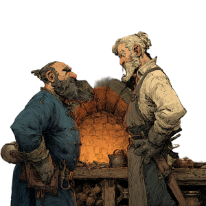 Dwarf And Elf Smiths V2 Vinyl Car Decal Sticker – Waterproof & UV-Resistant 3.4133333333333336"