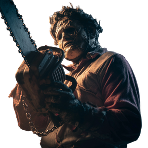 Leatherface With Chainsaw Vinyl Car Decal Sticker – Waterproof & UV-Resistant 3.4133333333333336"