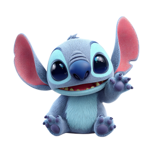 Stitch Greeting Vinyl Car Decal Sticker – Waterproof & UV-Resistant 6.826666666666667"
