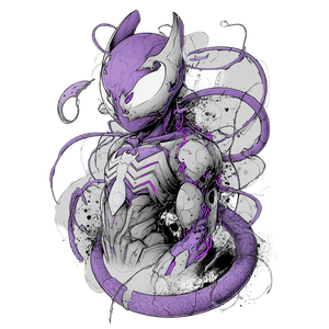 Venom Mewtwo Mashup Vinyl Car Decal Sticker – Waterproof & UV-Resistant 6.826666666666667"