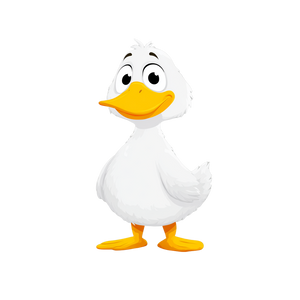 Cute Cartoon Duck V11 Vinyl Car Decal Sticker – Waterproof & UV-Resistant 3.4133333333333336"