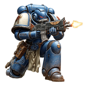 Space Marine Firing V2 Vinyl Car Decal Sticker – Waterproof & UV-Resistant 3.4133333333333336"