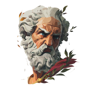 Luxurious Zeus Illustration Vinyl Car Decal Sticker – Waterproof & UV-Resistant 3.4133333333333336"