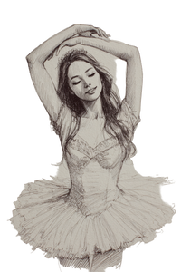 Woman In Tutu V2 Vinyl Car Decal Sticker – Waterproof & UV-Resistant 4.4