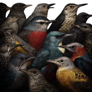 Birds V3 Vinyl Car Decal Sticker – Waterproof & UV-Resistant 3.4133333333333336"