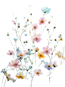 Wildflowers Watercolor Painting V2 Vinyl Car Decal Sticker – Waterproof & UV-Resistant 4.1066666666666665"