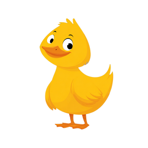 Cartoon Duck Character V6 Vinyl Car Decal Sticker – Waterproof & UV-Resistant 3.4133333333333336"
