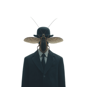 Cockroach Face Obscurity Vinyl Car Decal Sticker – Waterproof & UV-Resistant 6.826666666666667"