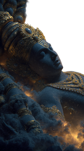 Cosmic Vishnu Reclining Vinyl Car Decal Sticker – Waterproof & UV-Resistant 9.706666666666667"