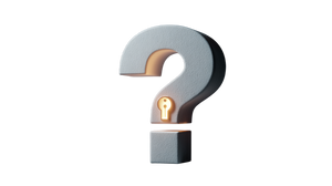 Locked Question Mark Vinyl Car Decal Sticker – Waterproof & UV-Resistant 2.72"