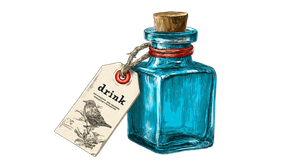 Cute Potion Bottle Vinyl Car Decal Sticker – Waterproof & UV-Resistant 2.72"