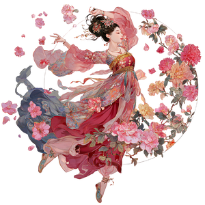 Chinese Fairy Spinning Vinyl Car Decal Sticker – Waterproof & UV-Resistant 3.4133333333333336"