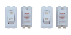 2x Upgrade your Interior Light Switch to Valterra Diamond Group | 16 Amp Rocker Switch, Non-Lighted, Single Pole Single Throw