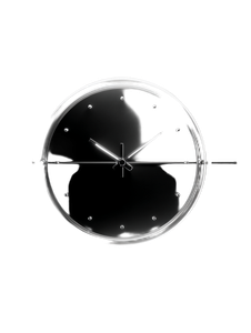 Futuristic Analog Clock V3 Vinyl Car Decal Sticker – Waterproof & UV-Resistant 8.213333333333333"