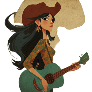 Cartoon Country Singer Vinyl Car Decal Sticker – Waterproof & UV-Resistant 3.4133333333333336" Cartoon Country Singer Vinyl Car Decal Sticker – Waterproof & UV-Resistant 3.4133333333333336"