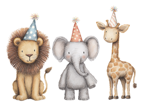 Jungle Animals Party V2 Vinyl Car Decal Sticker – Waterproof & UV-Resistant 6.1866666666666665"