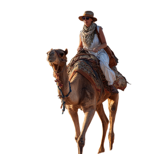 Desert Camel Safari Vinyl Car Decal Sticker – Waterproof & UV-Resistant 3.4133333333333336"