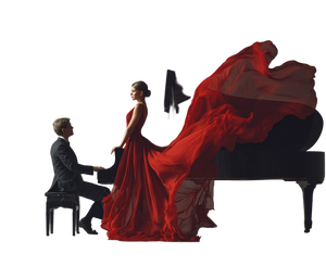 Elegant Couple Portrait V11 Vinyl Car Decal Sticker – Waterproof & UV-Resistant 6.613333333333333"
