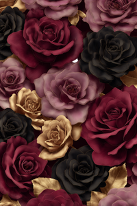 Gradient Rose Bouquet Vinyl Car Decal Sticker – Waterproof & UV-Resistant 8.96"