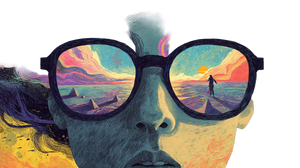 Psychedelic Visionary Portrait Vinyl Car Decal Sticker – Waterproof & UV-Resistant 5.4