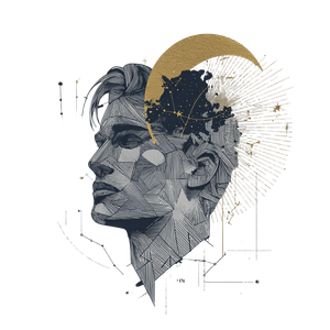 Celestial Man Portrait V3 Vinyl Car Decal Sticker – Waterproof & UV-Resistant 6.826666666666667"