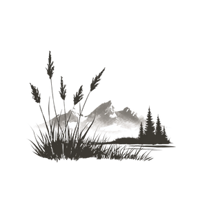 Prairie Grass Logo Vinyl Car Decal Sticker – Waterproof & UV-Resistant 6.826666666666667"