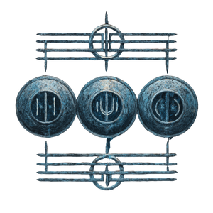 Giger-Style Glowing Runes Vinyl Car Decal Sticker – Waterproof & UV-Resistant 6.826666666666667"