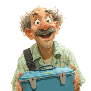 Happy Miser Man Vinyl Car Decal Sticker – Waterproof & UV-Resistant 3.4133333333333336"