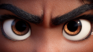 Angry Pixar Eyes Vinyl Car Decal Sticker – Waterproof & UV-Resistant 5.4