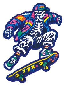 Skateboarding Skeleton Sticker Vinyl Car Decal Sticker – Waterproof & UV-Resistant 8.213333333333333"